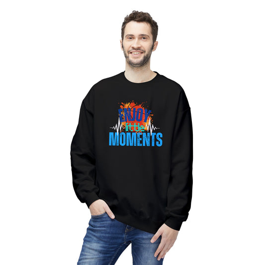 Enjoy every moment -design  Midweight Softstyle Fleece Crewneck Sweatshirt