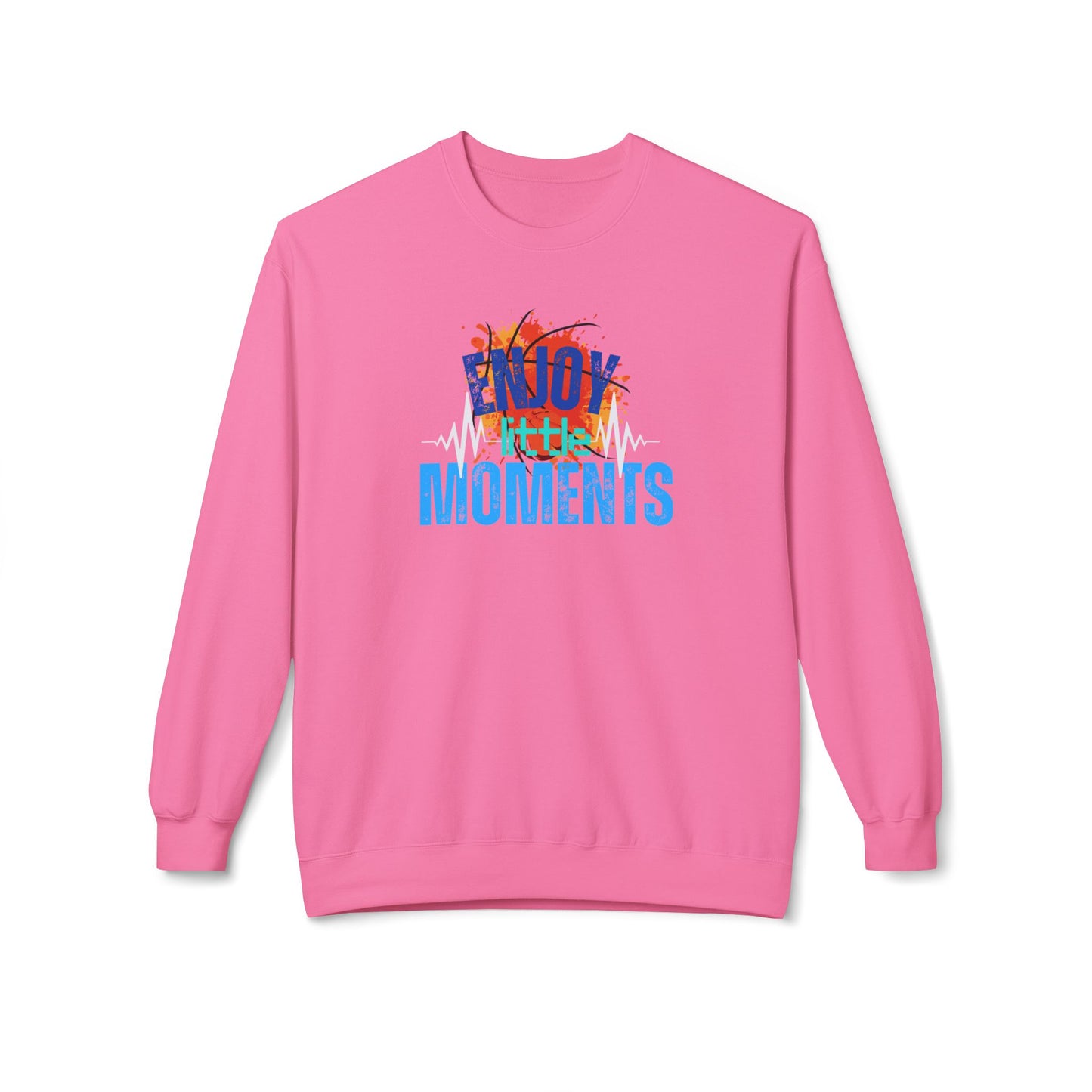 Enjoy every moment -design  Midweight Softstyle Fleece Crewneck Sweatshirt