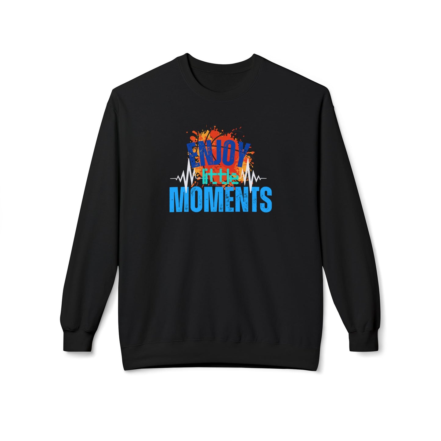 Enjoy every moment -design  Midweight Softstyle Fleece Crewneck Sweatshirt